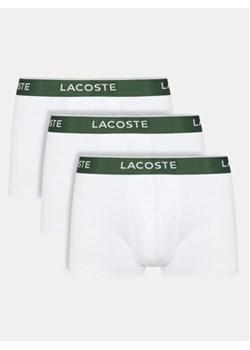 Lacoste Komplet 3 par bokserek 5H1300 Biały ze sklepu MODIVO w kategorii Majtki męskie - zdjęcie 178427653