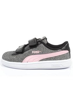 Buty Puma Smash v2 367380 30 szare ze sklepu ButyModne.pl w kategorii Trampki dziecięce - zdjęcie 178428201