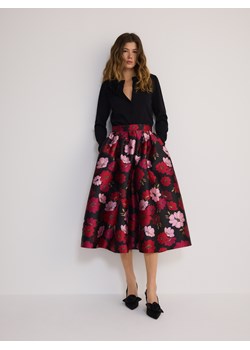Reserved - Spódnica midi w kwiaty - wielobarwny ze sklepu Reserved w kategorii Spódnice - zdjęcie 178431824
