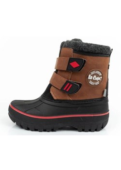 Śniegowce Lee Cooper  LCJ-24-44-2864K brązowe ze sklepu ButyModne.pl w kategorii Buty zimowe dziecięce - zdjęcie 178433020