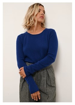 Just Cashmere Kaszmirowy sweter "Vivian" w kolorze granatowym ze sklepu Limango Polska w kategorii Swetry damskie - zdjęcie 178433291