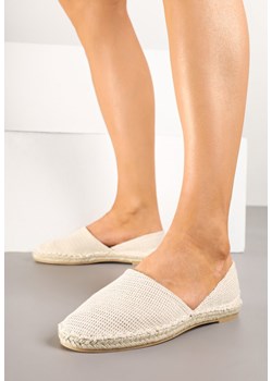 Jasnobeżowe Espadryle  z Plecionką i Wyciętą Cholewką Prommea ze sklepu born2be.pl w kategorii Espadryle damskie - zdjęcie 178439254