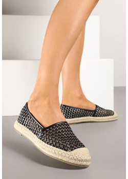 Czarne Espadryle z Siateczki na Plecionej Podeszwie Setolena ze sklepu born2be.pl w kategorii Espadryle damskie - zdjęcie 178440082