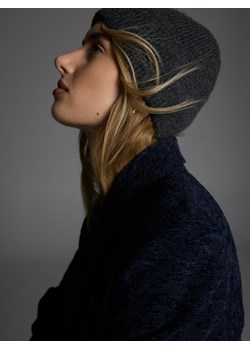 Reserved - Czapka beanie - ciemnoszary ze sklepu Reserved w kategorii Czapki zimowe damskie - zdjęcie 178445644