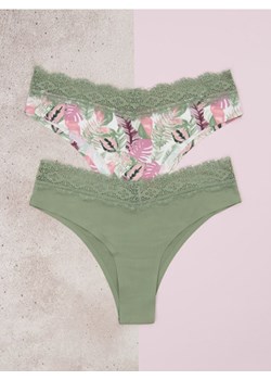 Sinsay - Brazyliany 2 pack - wielobarwny ze sklepu Sinsay w kategorii Majtki damskie - zdjęcie 178449121