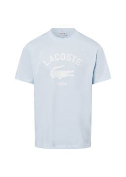 Lacoste Koszulka męska Mężczyźni Bawełna jasnoniebieski jednolity ze sklepu vangraaf w kategorii T-shirty męskie - zdjęcie 178449190