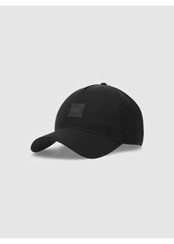 Czapka z daszkiem uniseks 4F 4FWSS25ACABU372 - czarna ze sklepu Sportstylestory.com w kategorii Czapki z daszkiem damskie - zdjęcie 178449474