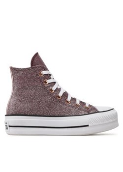 Converse Trampki Chuck Taylor All Star Life Hi A03240C Bordowy ze sklepu MODIVO w kategorii Trampki damskie - zdjęcie 178449843