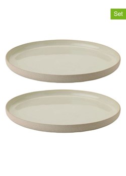 Stelton Talerze obiadowe (2 szt.) &quot;Emma&quot; w kolorze beżowo-szarym - Ø 24 cm ze sklepu Limango Polska w kategorii Talerze - zdjęcie 178452064