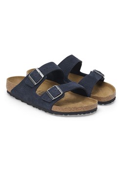 Birkenstock Skórzane klapki &quot;Arizona&quot; w kolorze granatowym ze sklepu Limango Polska w kategorii Klapki męskie - zdjęcie 178453811