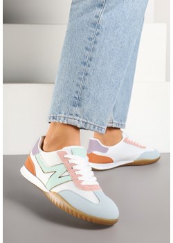 Biało-Niebieskie Sneakersy w Stylu Tenisówek Ozdobione Naszywką Tanelis ze sklepu renee.pl w kategorii Buty sportowe damskie - zdjęcie 178488044
