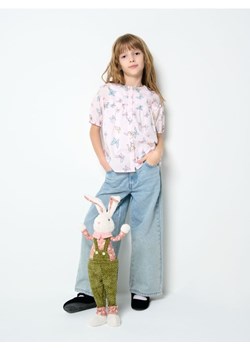 Sinsay - Koszula z lekkiej dzianiny w kolorowe motyle - wielobarwny ze sklepu Sinsay w kategorii Koszule dziewczęce - zdjęcie 178502874