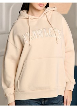 Sinsay - Bluza z haftowanym napisem - kremowy ze sklepu Sinsay w kategorii Bluzy damskie - zdjęcie 178528760