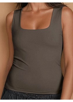 Sinsay - Tank top - brązowy ze sklepu Sinsay w kategorii Bluzki damskie - zdjęcie 178528850