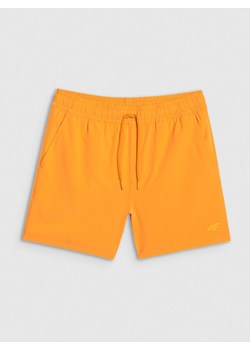 Męskie spodenki plażowe 4F 4FWSS25UBDSM134 - pomarańczowe ze sklepu Sportstylestory.com w kategorii Kąpielówki - zdjęcie 178529891