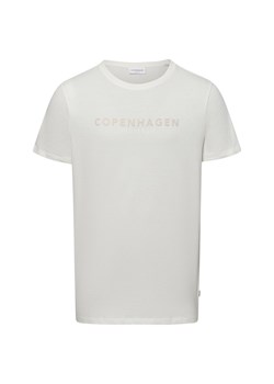 Lindbergh T-shirt męski Mężczyźni Bawełna biały jednolity ze sklepu vangraaf w kategorii T-shirty męskie - zdjęcie 178530400