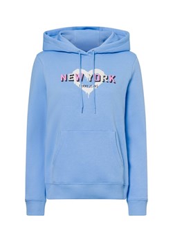 Tommy Jeans Damski sweter z kapturem Kobiety Bawełna jasnoniebieski jednolity ze sklepu vangraaf w kategorii Bluzy damskie - zdjęcie 178530451