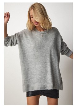 Happiness Istanbul Sweter w kolorze szarym ze sklepu Limango Polska w kategorii Swetry damskie - zdjęcie 178533012