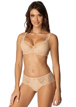 Biustonosz półusztywniany semi-soft beżowy Saraja, Kolor beżowy, Rozmiar 65D, Róża ze sklepu Primodo w kategorii Biustonosze - zdjęcie 178535740
