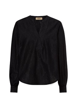 MOS MOSH Bluzka damska - MMYen Sina Lace Kobiety granatowy jednolity ze sklepu vangraaf w kategorii Bluzki damskie - zdjęcie 178537530