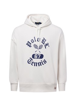 Polo Ralph Lauren Męski sweter z kapturem Mężczyźni Bawełna écru jednolity ze sklepu vangraaf w kategorii Bluzy męskie - zdjęcie 178537571