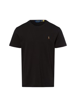 Polo Ralph Lauren Koszulka męska Mężczyźni Bawełna czarny jednolity ze sklepu vangraaf w kategorii T-shirty męskie - zdjęcie 178537573