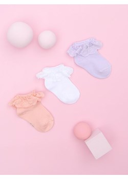 Sinsay - Skarpetki z falbanką 3 pack - wielobarwny ze sklepu Sinsay w kategorii Skarpetki dziecięce - zdjęcie 178541562