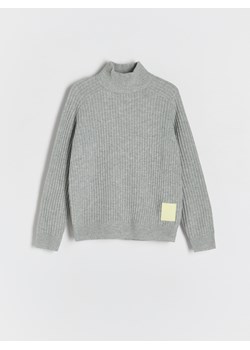 Reserved - Sweter z domieszką wełny - jasnoszary ze sklepu Reserved w kategorii Bluzy chłopięce - zdjęcie 178543302
