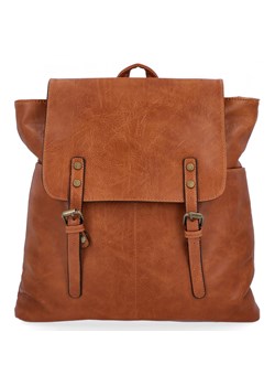 Plecak Damski Vintage XL firmy Hernan HB0230 Rudy ze sklepu PaniTorbalska w kategorii Plecaki - zdjęcie 178544401