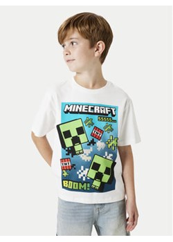 NAME IT T-Shirt Minecraft 13240871 Biały Standard Fit ze sklepu MODIVO w kategorii T-shirty chłopięce - zdjęcie 178547250