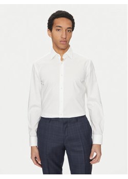 BOSS Koszula Hank 50532804 Biały Slim Fit ze sklepu MODIVO w kategorii Koszule męskie - zdjęcie 178558223