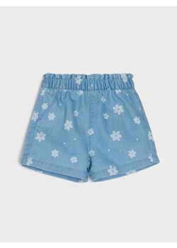 Sinsay - Szorty jeansowe paperbag w kwiaty - niebieski ze sklepu Sinsay w kategorii Odzież dla niemowląt - zdjęcie 178562061