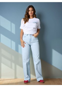 Sinsay - Jeansy high waist - niebieski ze sklepu Sinsay w kategorii Jeansy damskie - zdjęcie 178562164
