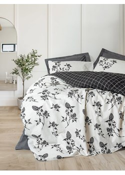 Colourful Cotton Komplet pościeli renforcé &quot;Ohia&quot; w kolorze biało-antracytowym ze sklepu Limango Polska w kategorii Pościele - zdjęcie 178564731