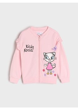 Sinsay - Bluza na zamek Kicia Kocia - różowy ze sklepu Sinsay w kategorii Bluzy dziewczęce - zdjęcie 178573180