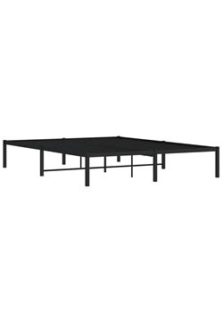 Czarne metalowe łóżko industrialne 160x200 cm P0-G03 ze sklepu Edinos.pl w kategorii Łóżka i materace - zdjęcie 178576742