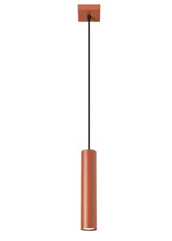Czerwona pojedyńcza lampa sufitowa - 6X M057 P0-G78 ze sklepu Edinos.pl w kategorii Lampy sufitowe - zdjęcie 178576763