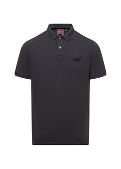 Superdry Męska koszulka polo Mężczyźni Bawełna szary jednolity ze sklepu vangraaf w kategorii T-shirty męskie - zdjęcie 178582610