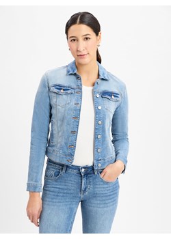 Vila Damska kurtka dżinsowa - VIShow New Kobiety bielony jednolity ze sklepu vangraaf w kategorii Kurtki damskie - zdjęcie 178582620