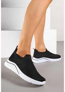 Czarne Siateczkowe Buty Sportowe Sneakersy o Wsuwanym Fasonie Niltewi ze sklepu renee.pl w kategorii Buty sportowe damskie - zdjęcie 178583244