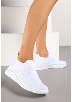 Białe Siateczkowe Buty Sportowe Sneakersy o Wsuwanym Fasonie Niltewi ze sklepu renee.pl w kategorii Buty sportowe damskie - zdjęcie 178583250