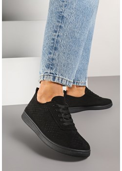 Czarne Sneakersy z Ażurowymi Wycięciami Telanoria ze sklepu renee.pl w kategorii Buty sportowe damskie - zdjęcie 178583502