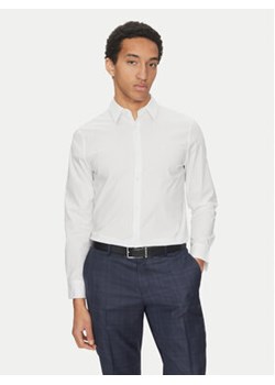 Calvin Klein Koszula LV04LB145G Biały Slim Fit ze sklepu MODIVO w kategorii Koszule męskie - zdjęcie 178585542