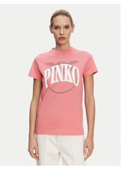 PINKO T-Shirt 101752 A2CT N55 Różowy Regular Fit ze sklepu MODIVO w kategorii Bluzki damskie - zdjęcie 178585962