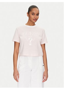 Guess T-Shirt V5GI18 I3Z14 Różowy Boxy Fit ze sklepu MODIVO w kategorii Bluzki damskie - zdjęcie 178587261