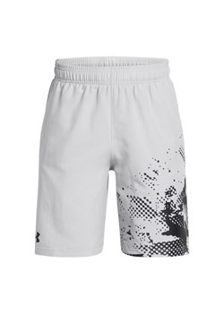 Chłopięce spodenki treningowe Under Armour UA Tech Woven Graphic Short - białe ze sklepu Sportstylestory.com w kategorii Spodenki chłopięce - zdjęcie 178588594