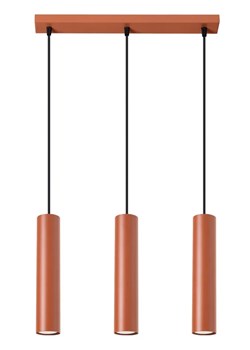 Czerwona potrójna lampa wisząca nad stół - M059 Z4-H67 ze sklepu Edinos.pl w kategorii Lampy sufitowe - zdjęcie 178590473