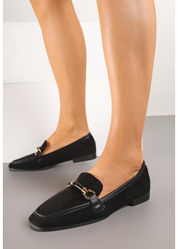 Czarne Mokasyny w Stylu Klasycznych Loafersów Effena ze sklepu renee.pl w kategorii Mokasyny damskie - zdjęcie 178593044
