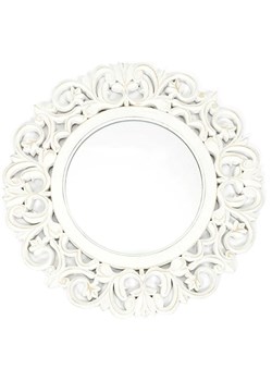 THE HOME DECO FACTORY Lustro w kolorze białym - Ø 60 cm - id: 13009252 - marki The Home Deco Factory - 178593673 THE HOME DECO FACTORY Lustro w kolorze białym - Ø 60 cm ze sklepu Limango Polska w kategorii Lustra - zdjęcie 178593673