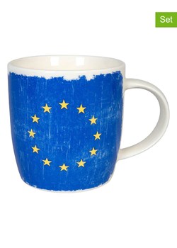 Könitz Kubki jumbo (2 szt.) &quot;Europa&quot; w kolorze niebieskim - 400 ml ze sklepu Limango Polska w kategorii Kubki - zdjęcie 178594331